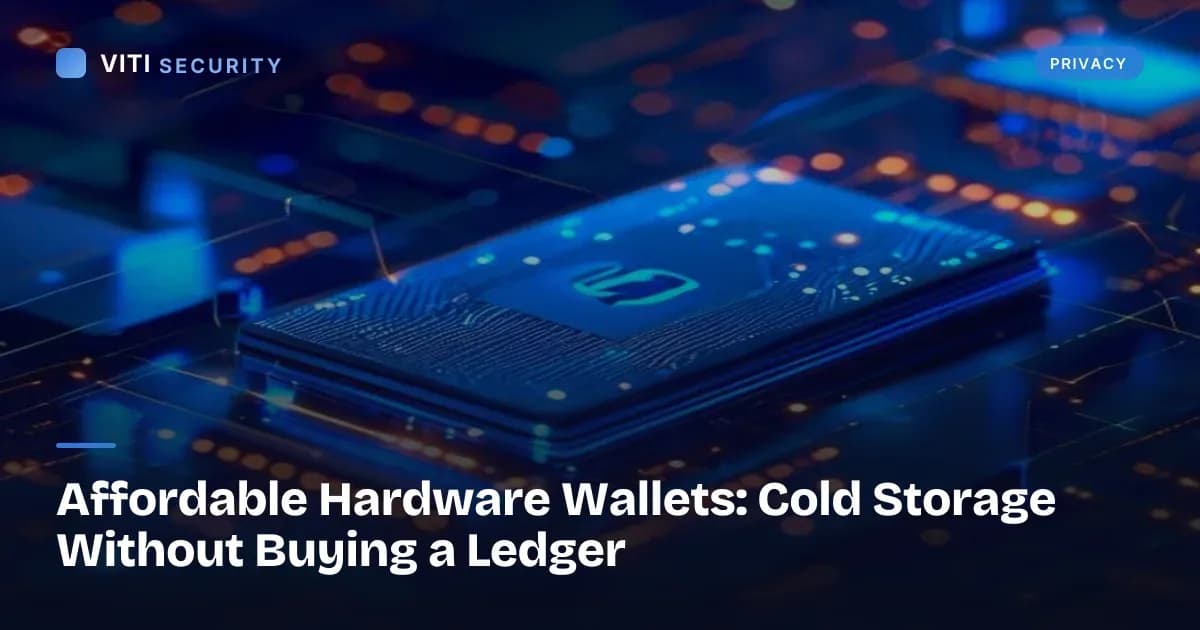 Affordable Hardware Wallets: Cold Storage Without Buying a Ledger - VITI Security
