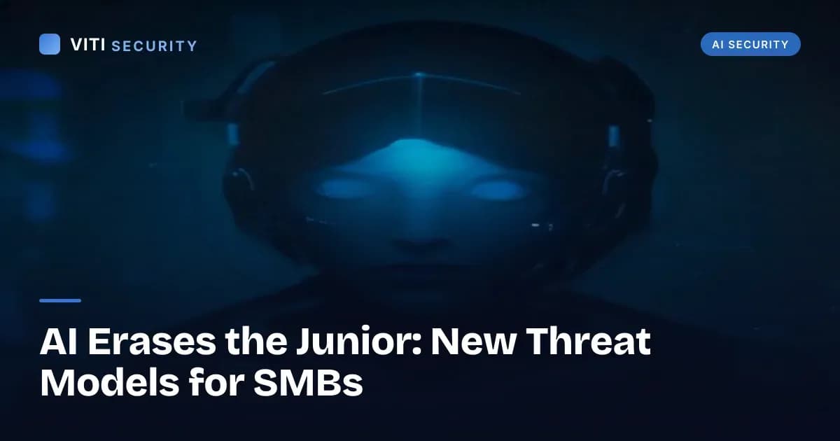 AI Erases the Junior: New Threat Models for SMBs - VITI Security