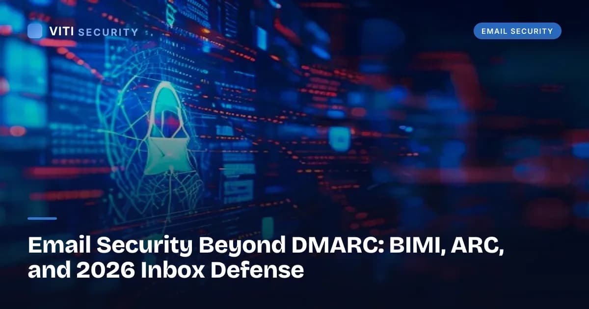 Email Security Beyond DMARC: BIMI, ARC, and 2026 Inbox Defense - VITI Security