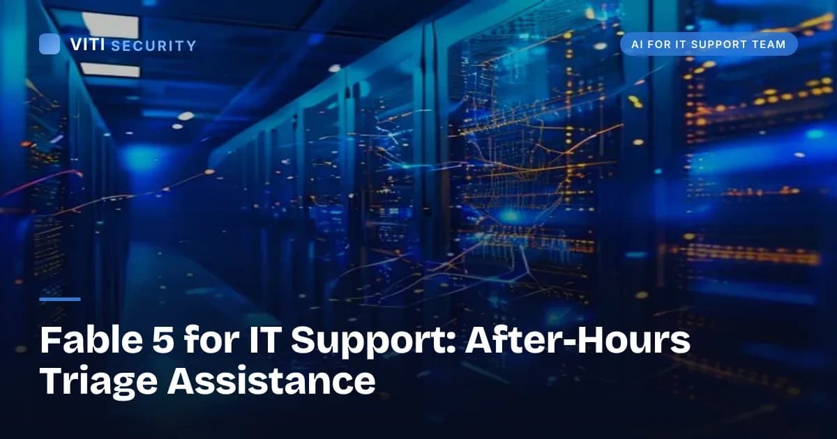 Fable 5 for IT Support: After-Hours Triage Assistance - VITI Security