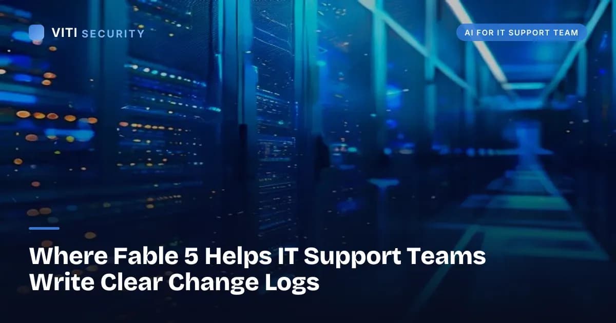 Where Fable 5 Helps IT Support Teams Write Clear Change Logs - VITI Security