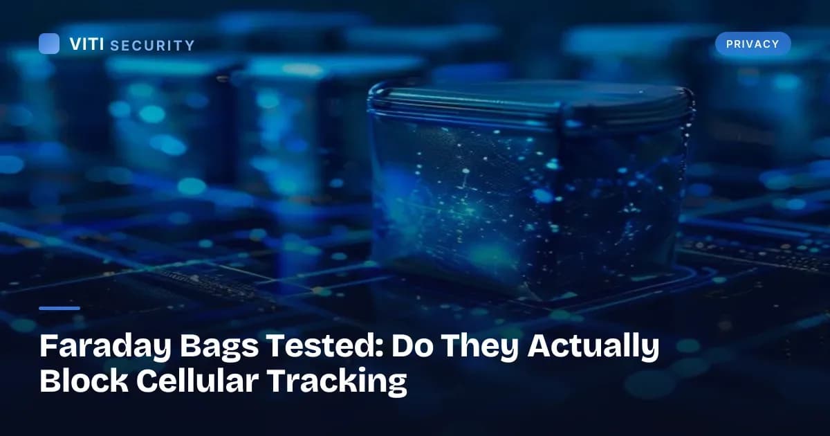 Faraday Bags Tested: Do They Actually Block Cellular Tracking - VITI Security