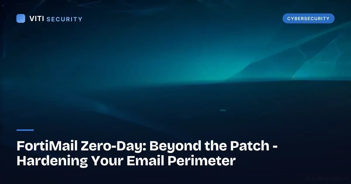 FortiMail Zero-Day: Beyond the Patch - Hardening Your Email Perimeter - VITI Security