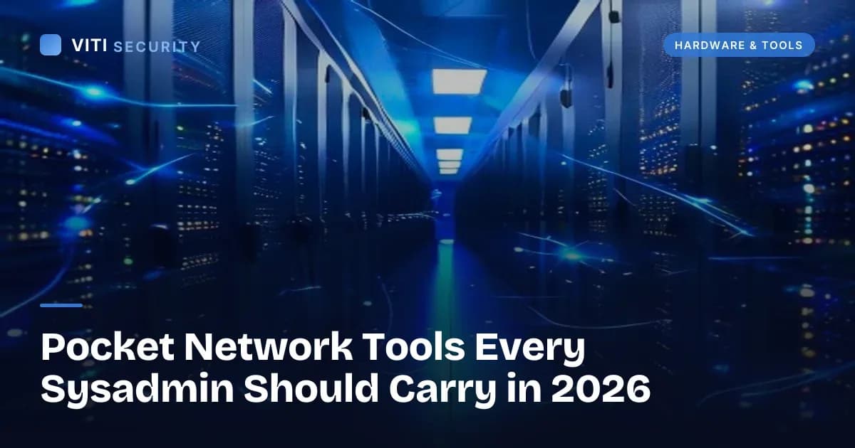 Pocket Network Tools Every Sysadmin Should Carry in 2026 - VITI Security