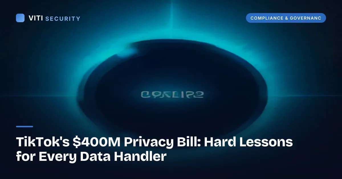 TikTok's $400M Privacy Bill: Hard Lessons for Every Data Handler - VITI Security