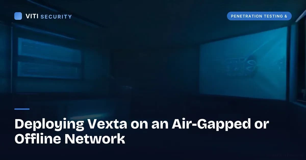 Deploying Vexta on an Air-Gapped or Offline Network - VITI Security