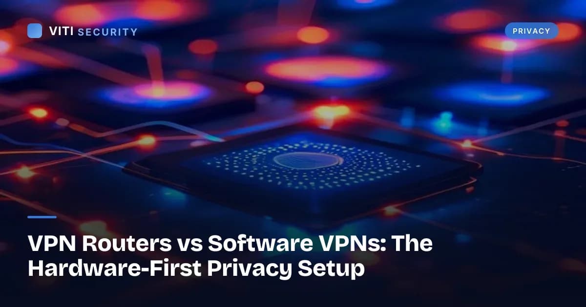 VPN Routers vs Software VPNs: The Hardware-First Privacy Setup - VITI Security