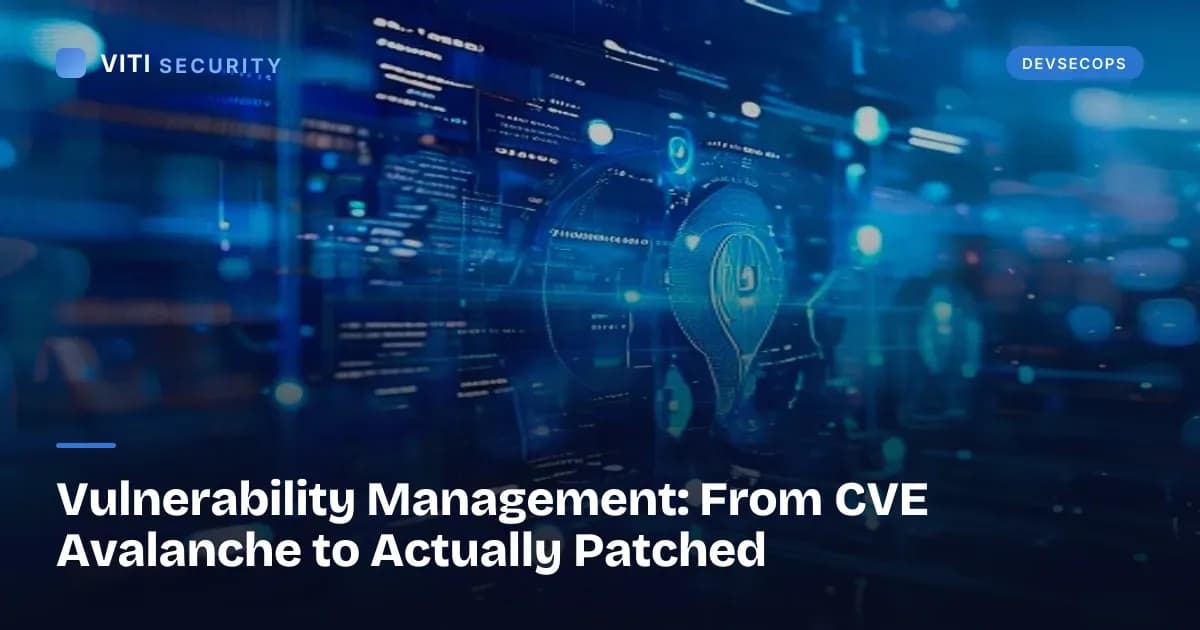 Vulnerability Management: From CVE Avalanche to Actually Patched - VITI Security