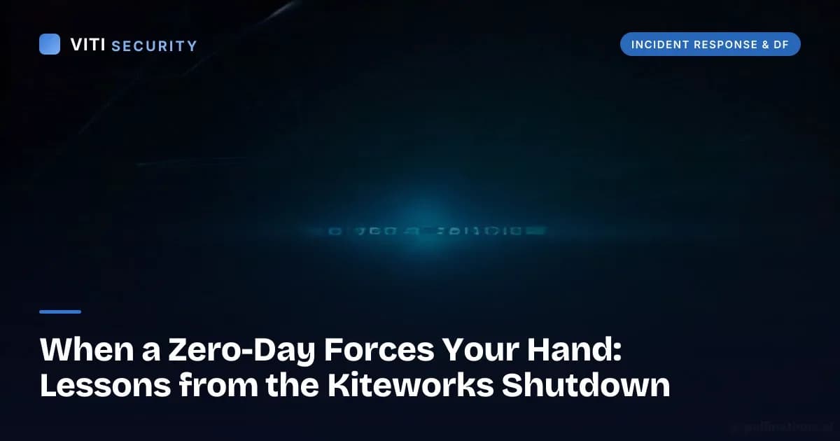 When a Zero-Day Forces Your Hand: Lessons from the Kiteworks Shutdown - VITI Security