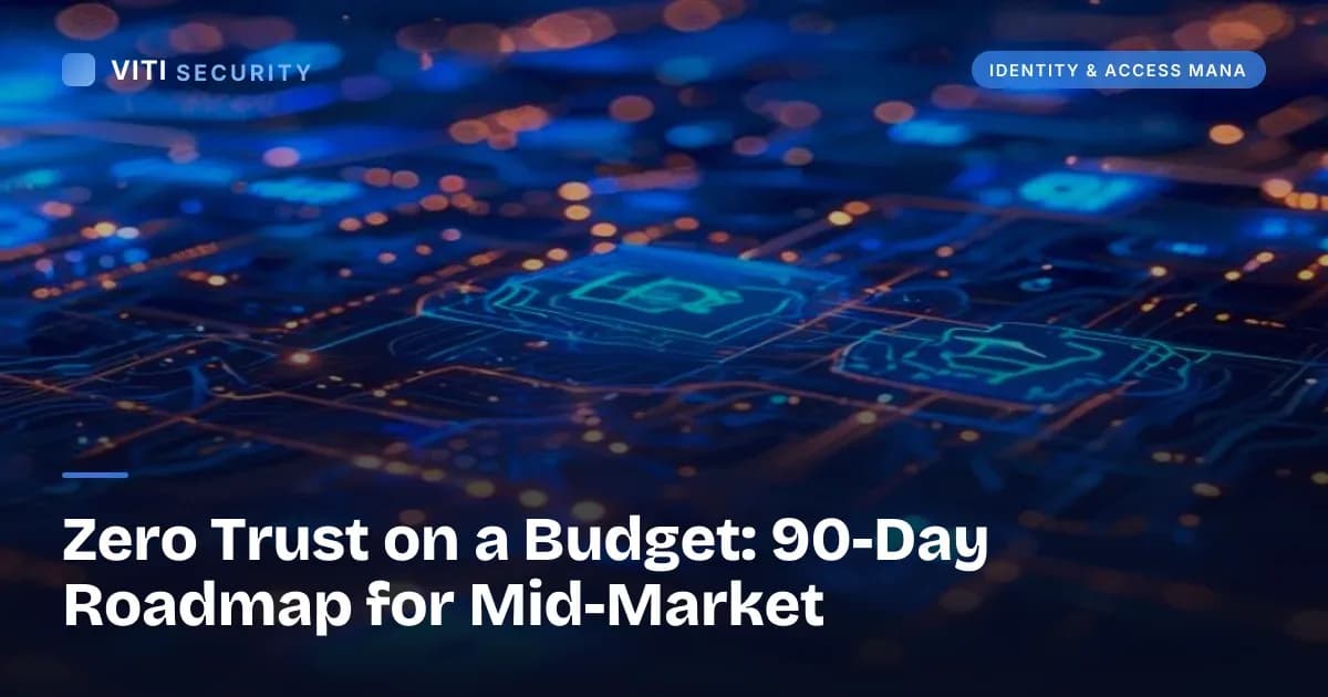 Zero Trust on a Budget: 90-Day Roadmap for Mid-Market - VITI Security
