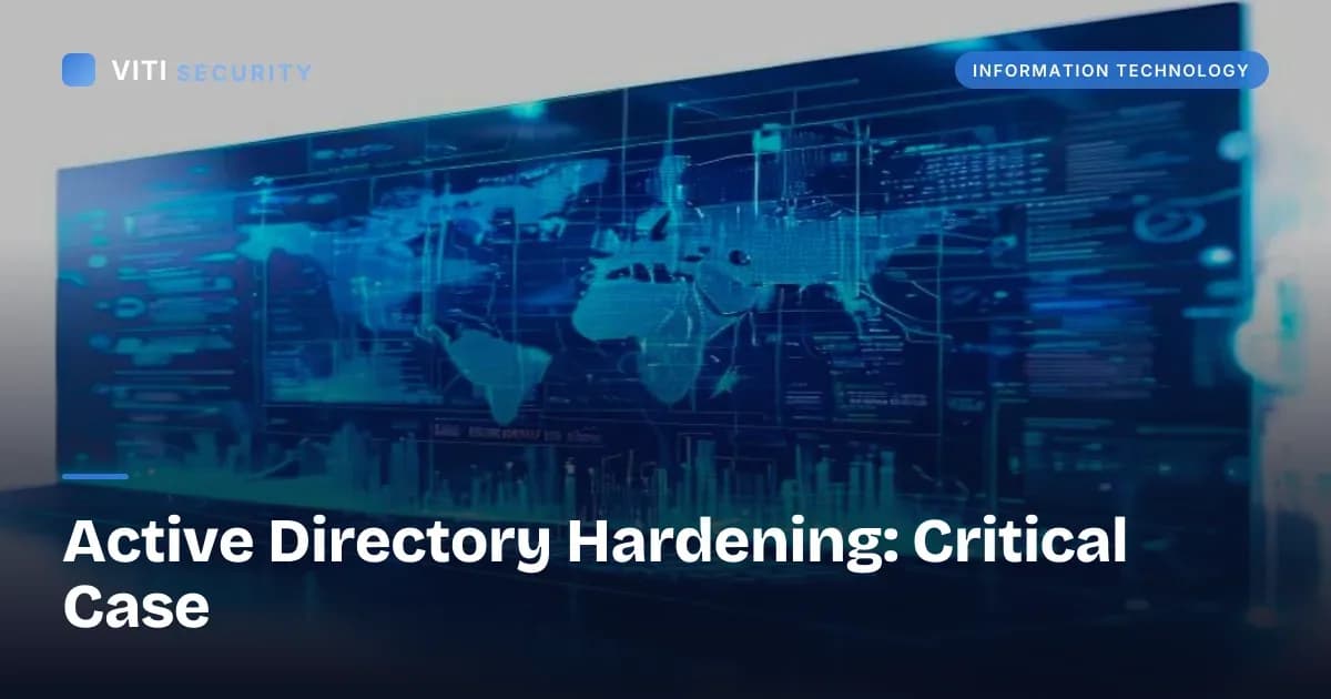 Active Directory Hardening: Critical Case - VITI Security