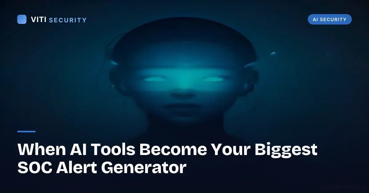 When AI Tools Become Your Biggest SOC Alert Generator - VITI Security