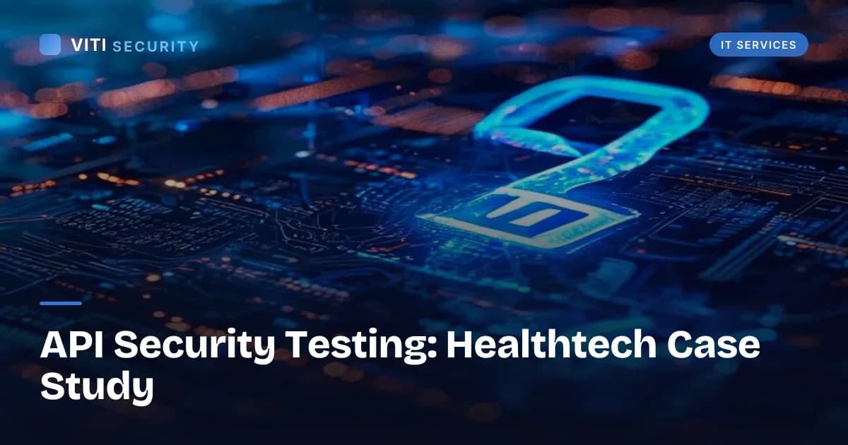 API Security Testing: Healthtech Case Study - VITI Security