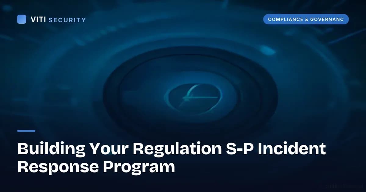 Building Your Regulation S-P Incident Response Program - VITI Security