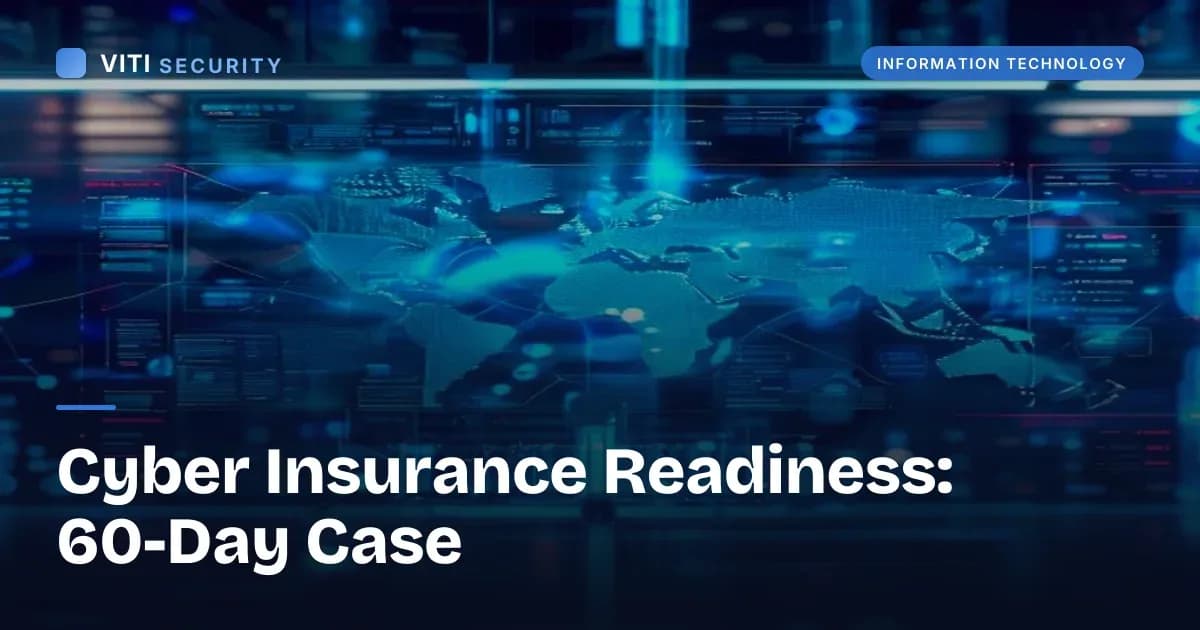 Cyber Insurance Readiness: 60-Day Case - VITI Security