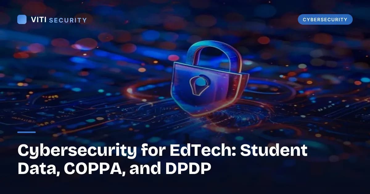 Cybersecurity for EdTech: Student Data, COPPA, and DPDP - VITI Security