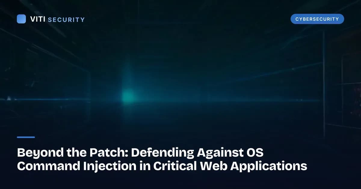 Beyond the Patch: Defending Against OS Command Injection in Critical Web Applications - VITI Security