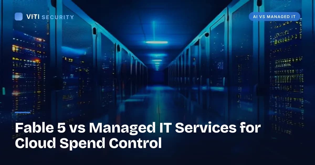 Fable 5 vs Managed IT Services for Cloud Spend Control - VITI Security