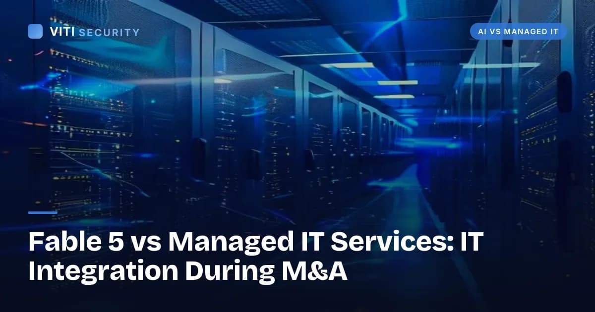 Fable 5 vs Managed IT Services: IT Integration During M&A - VITI Security