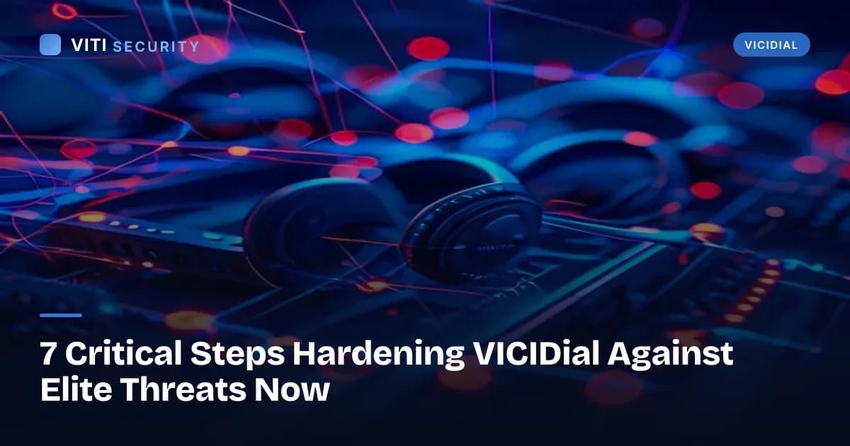 7 Critical Steps Hardening VICIDial Against Elite Threats Now - VITI Security