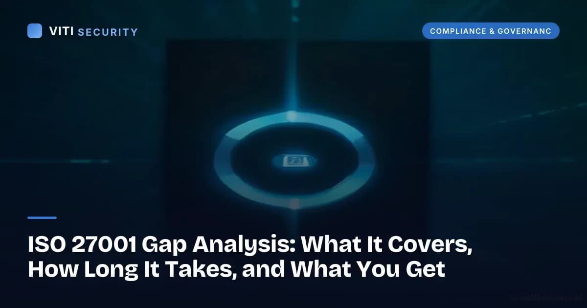 ISO 27001 Gap Analysis: What It Covers, How Long It Takes, and What You Get - VITI Security
