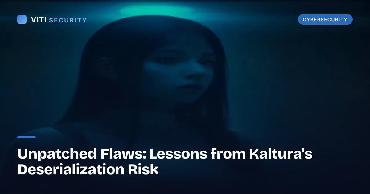 Unpatched Flaws: Lessons from Kaltura's Deserialization Risk - VITI Security