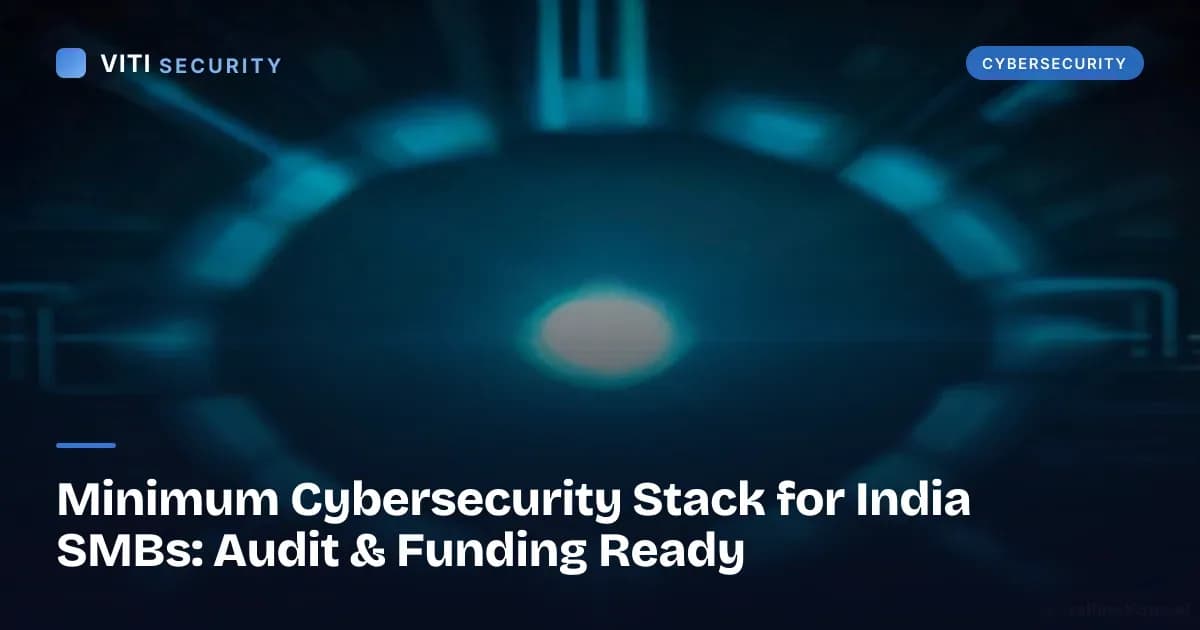 Minimum Cybersecurity Stack for India SMBs: Audit & Funding Ready - VITI Security