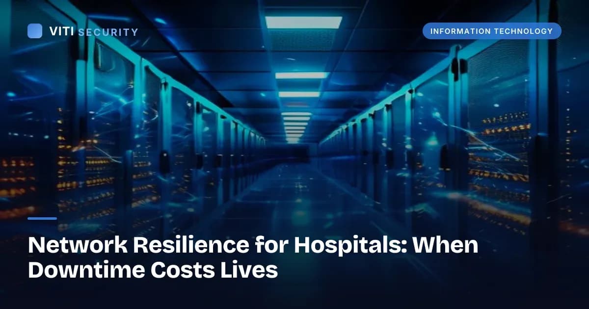 Network Resilience for Hospitals: When Downtime Costs Lives - VITI Security