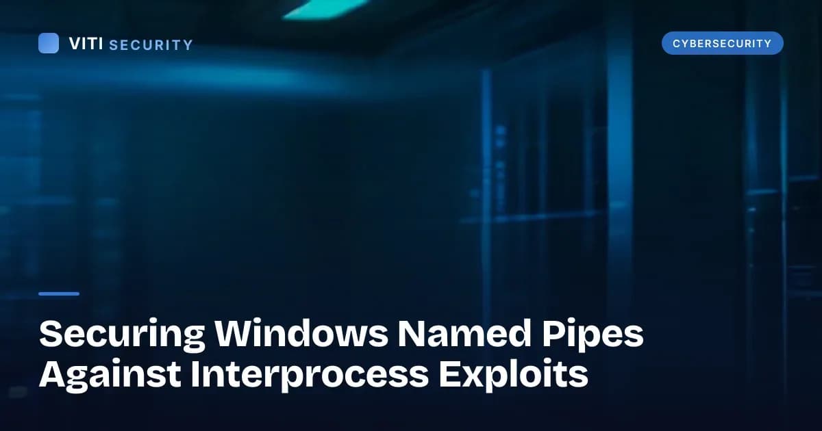 Securing Windows Named Pipes Against Interprocess Exploits - VITI Security
