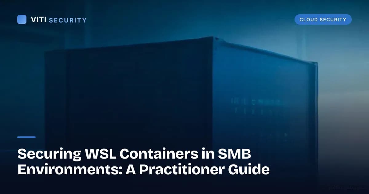 Environmental Container Securing WSL Containers: SMB Practitioner Guide