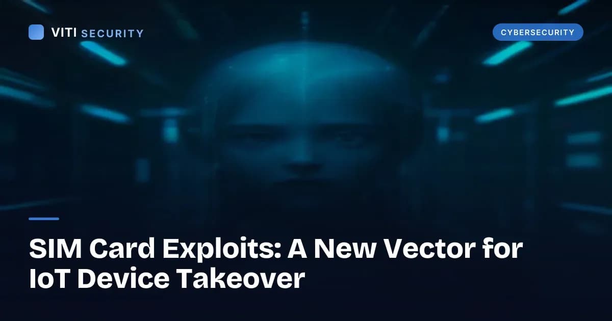 SIM Card Exploits: A New Vector for IoT Device Takeover - VITI Security
