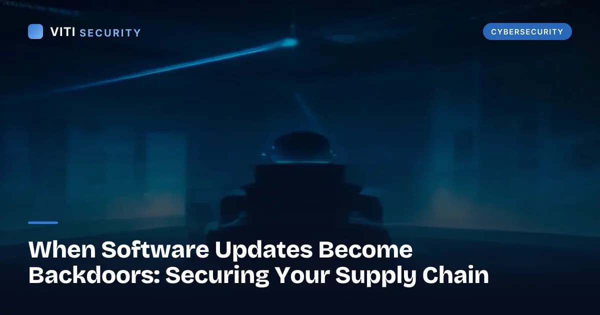 When Software Updates Become Backdoors: Securing Your Supply Chain - VITI Security