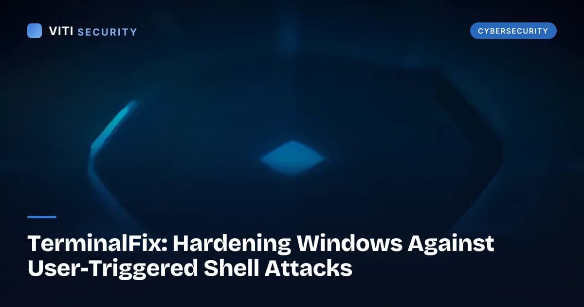 TerminalFix: Hardening Windows Against User-Triggered Shell Attacks - VITI Security
