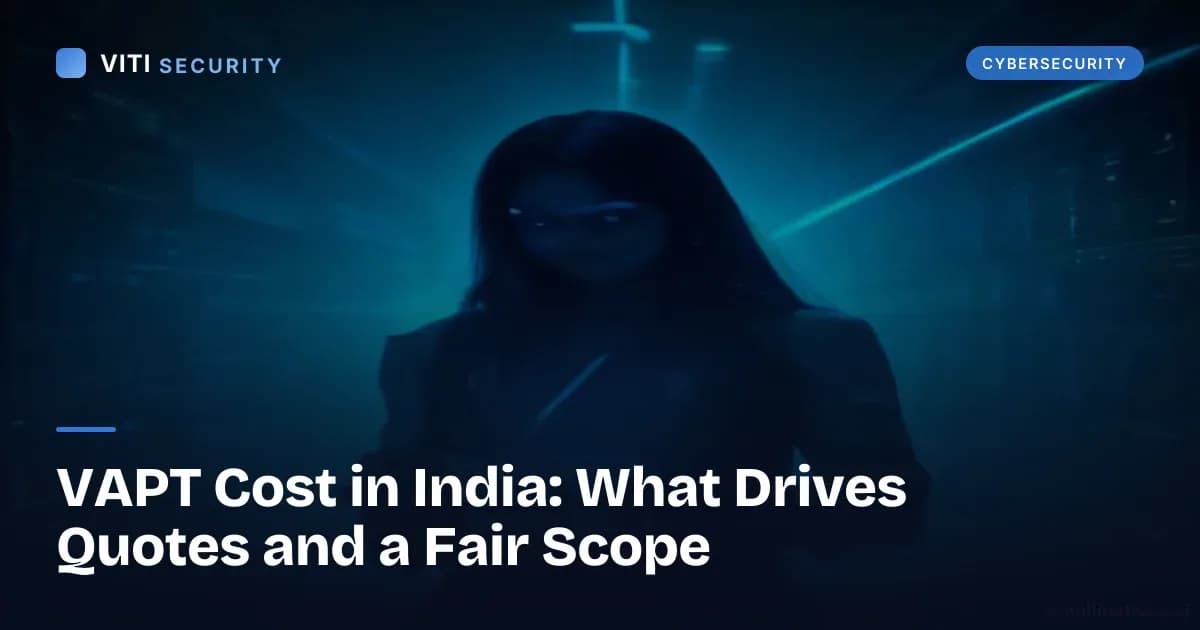 VAPT Cost in India: What Drives Quotes and a Fair Scope - VITI Security