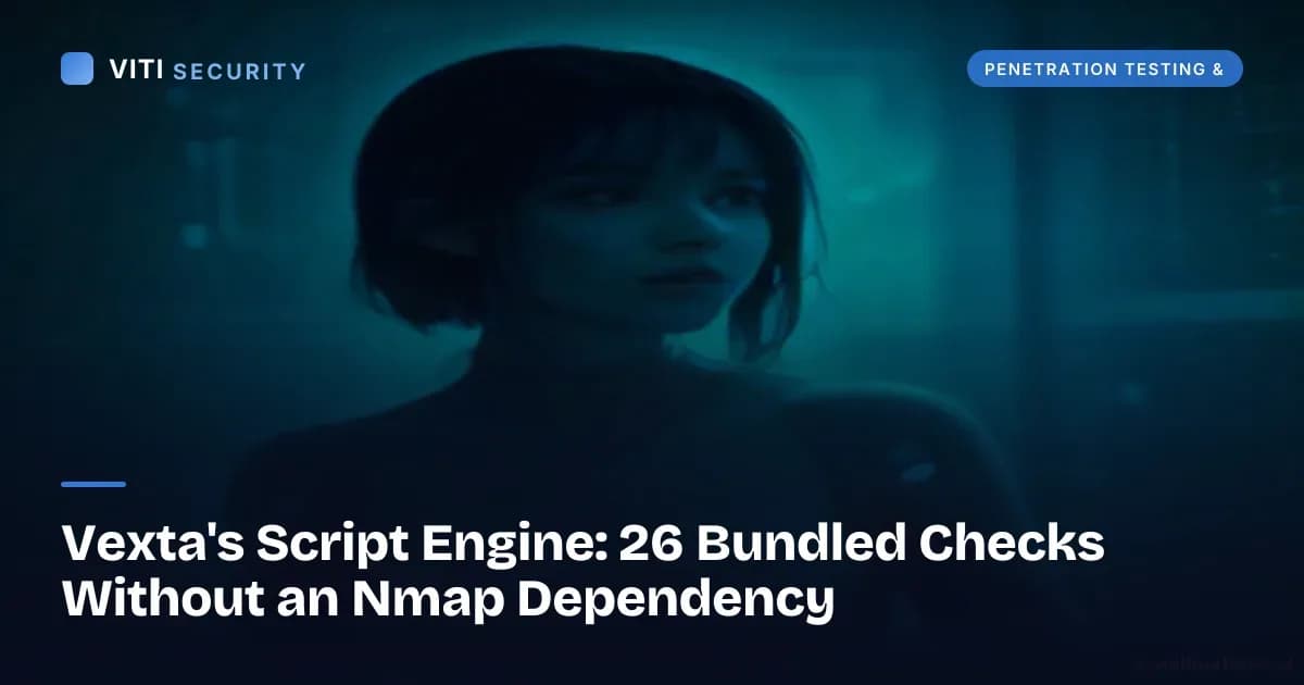 Vexta's Script Engine: 26 Bundled Checks Without an Nmap Dependency - VITI Security