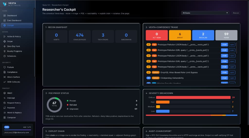 Vexta Dashboard