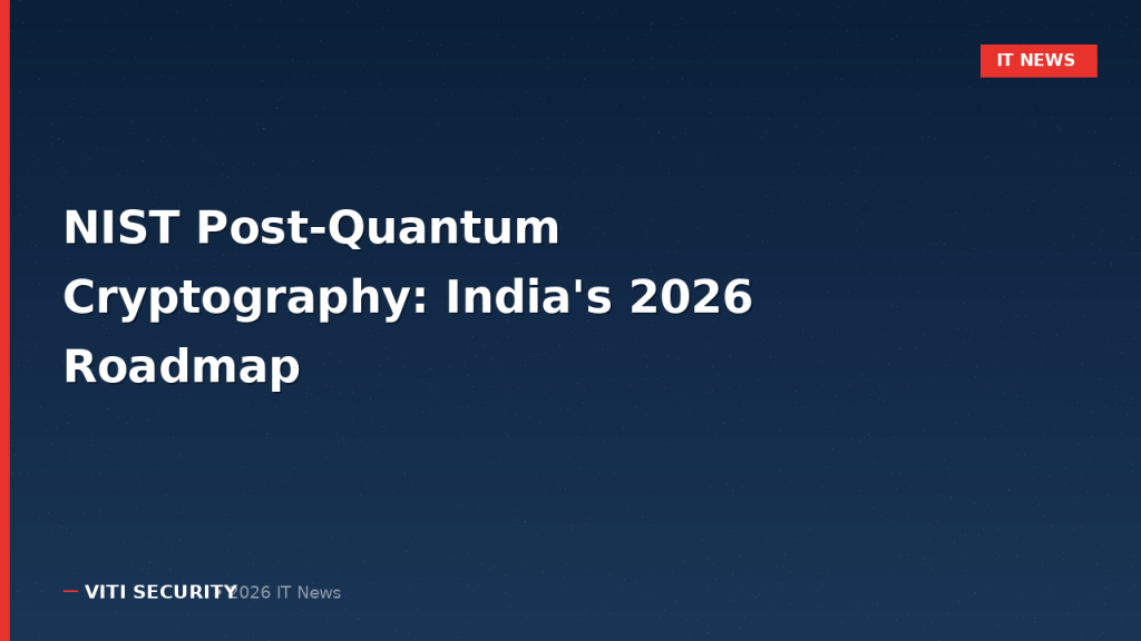 NIST Post-Quantum Cryptography: India's 2026 Migration Roadmap